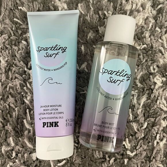 NWT PINK Victoria’s Secret Body Lotion Set - Picture 1 of 3